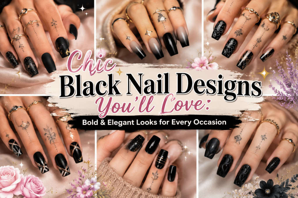 Chic Black Nail Designs