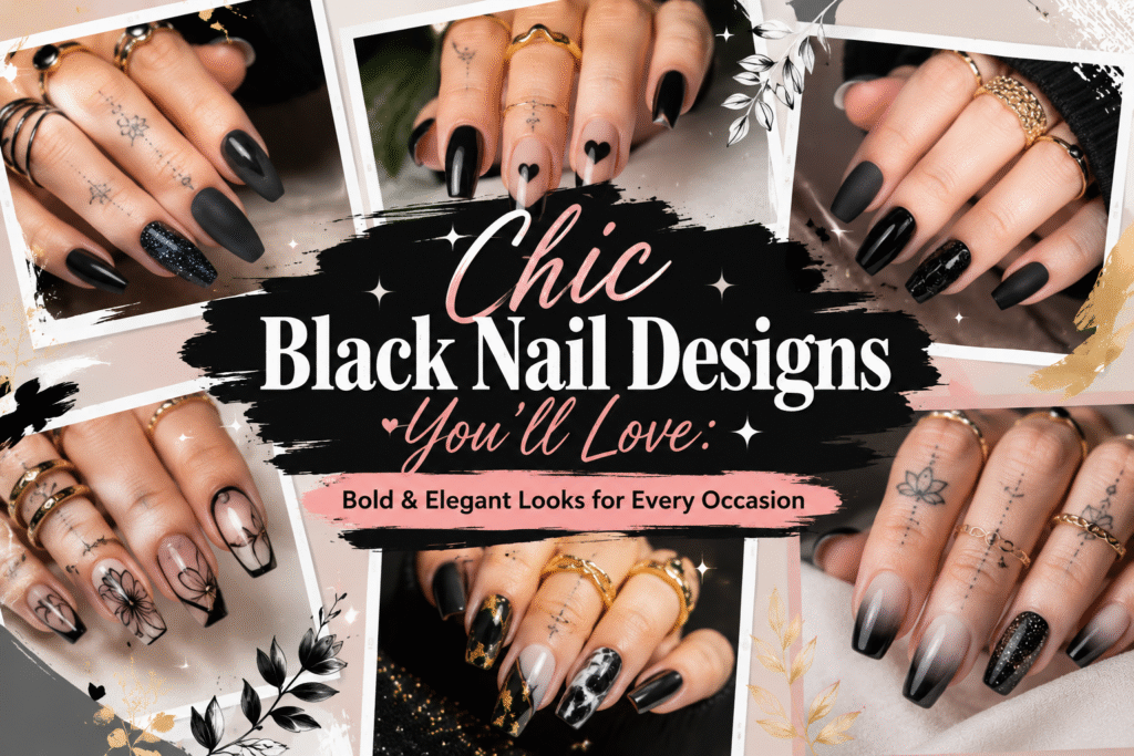 Chic Black Nail Designs