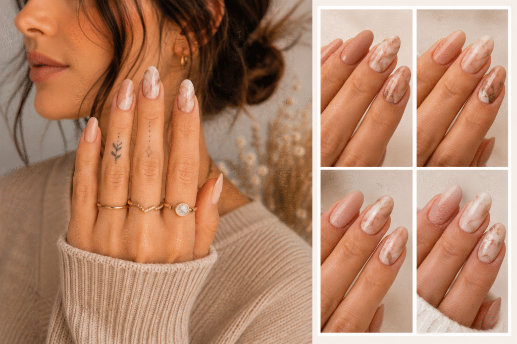 Easy Nude Nail Tutorials
