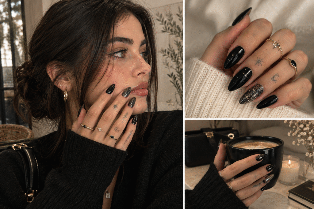 Trendy Black Nail Ideas 2026