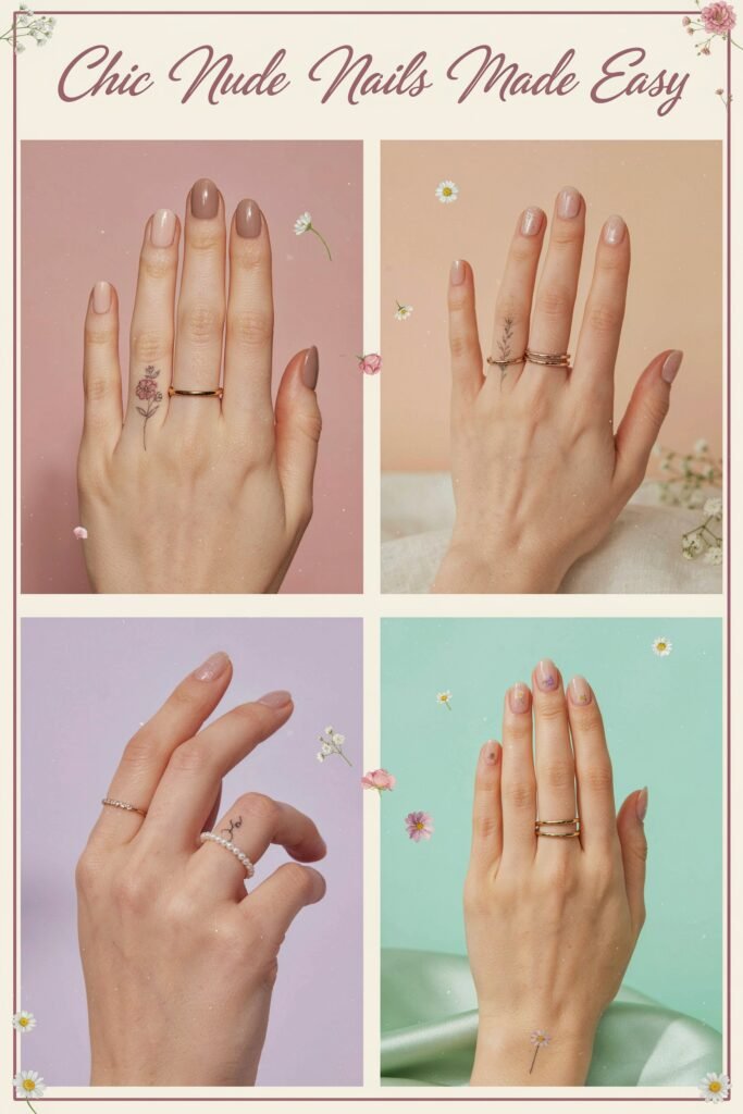 Easy Nude Nail Tutorials
