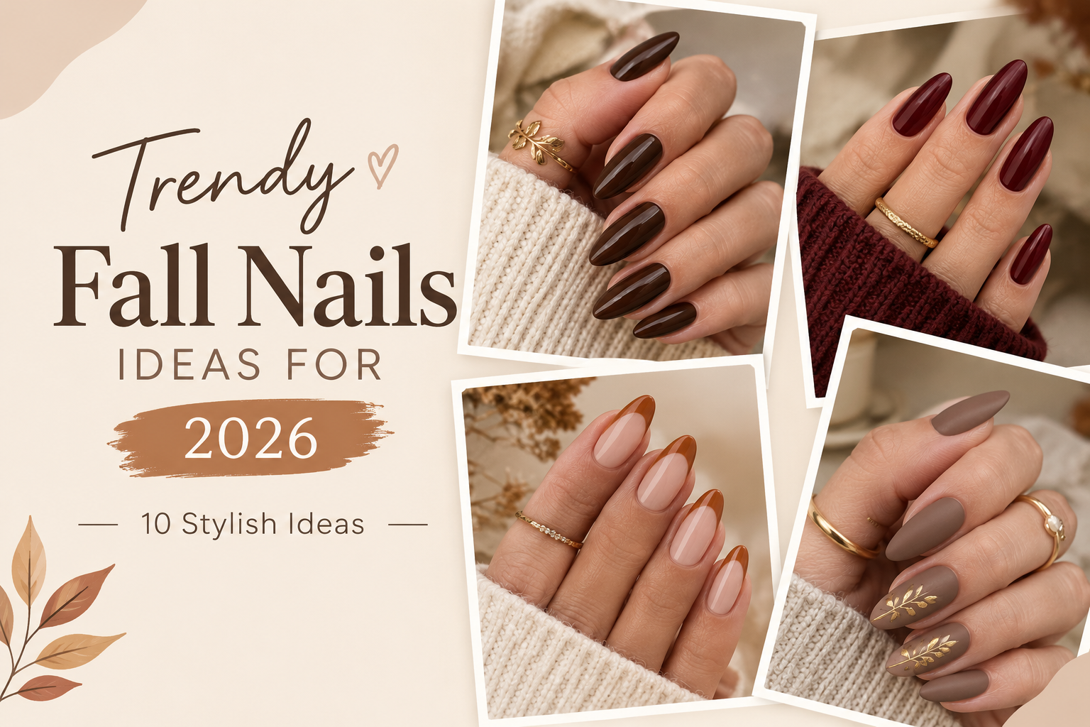 Trendy fall nail ideas for 2026
