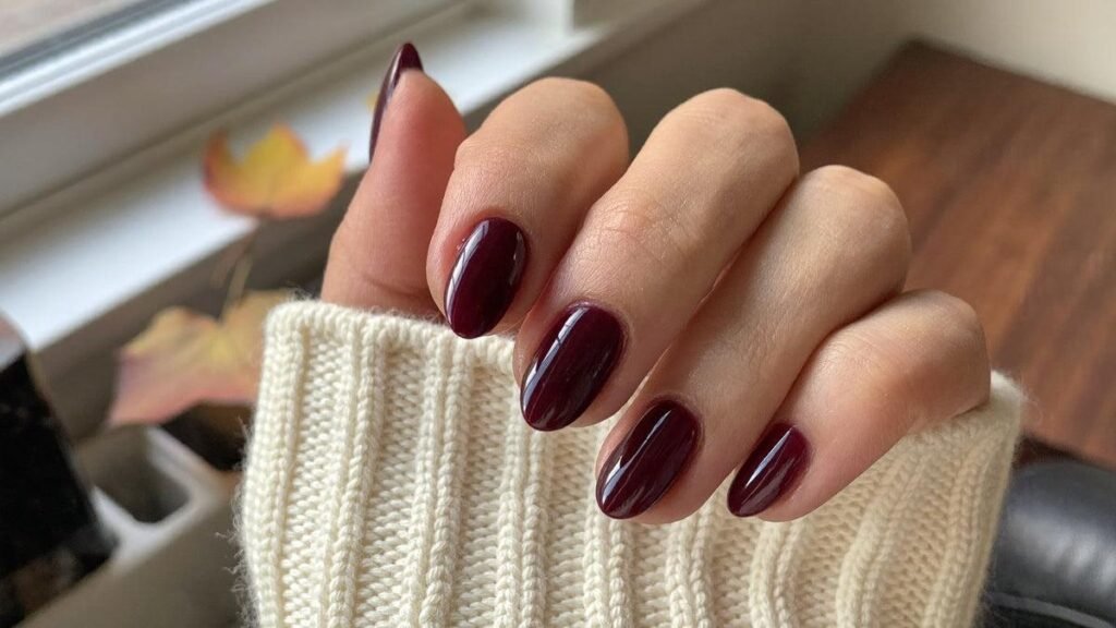 Tortoiseshell autumn nail art
